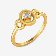 Delicate Stylish Round Kids Gold Ring