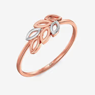 Delicate Leaf Petal Gold Ring