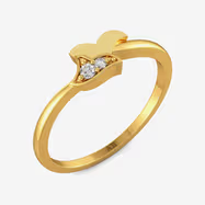Shiny Floret Kids Gold Ring